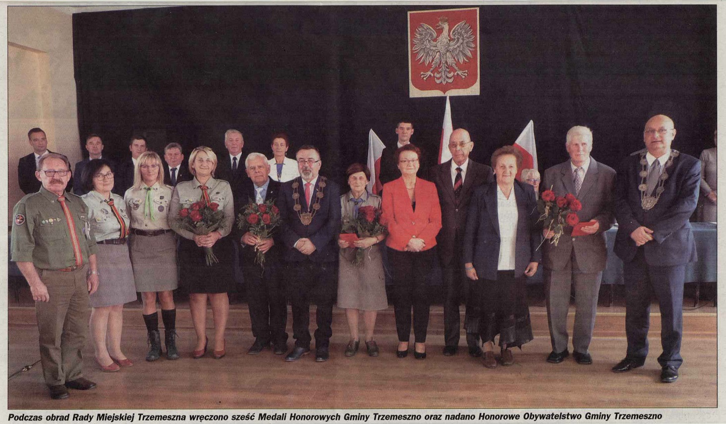 Wręczenie medali honorowych członkom zarządu PSD w Trzemesznie