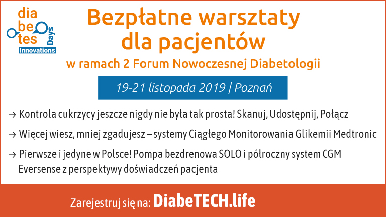 Bezpłatne warsztaty z ciągłego monitorowania glikemii w Poznaniu