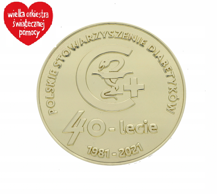 Medal 40-lecia PSD na aukcji Wielkiej Orkiestry Świątecznej Pomocy