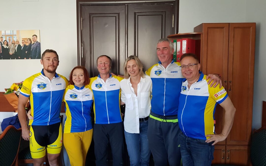 Rowerzyści biorący udział w rajdzie charytatywnym dotarli już do Kijowa!