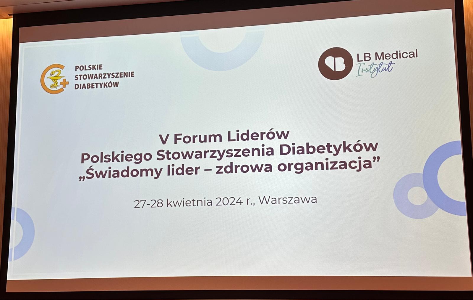 V Forum Liderów Polskiego Stowarzyszenia Diabetyków
